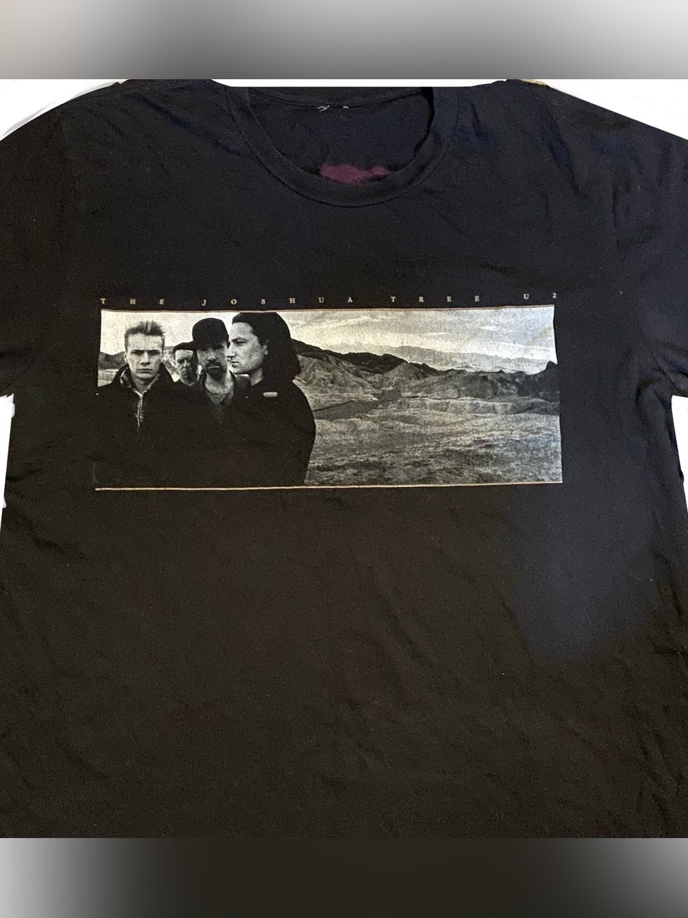 U2- The Joshua Tree Black Graphic Tee Tour
